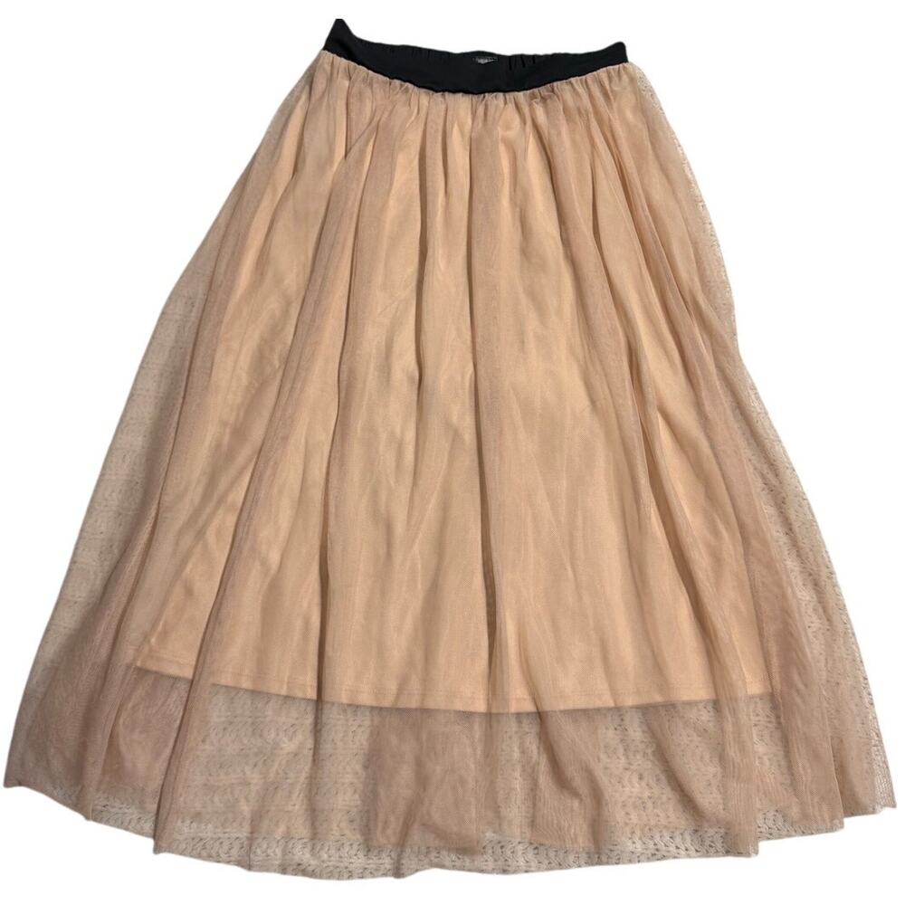 Fire Los Angeles Pull On Tulle Skirt Womens Size Small Peach Coquette Balletcore